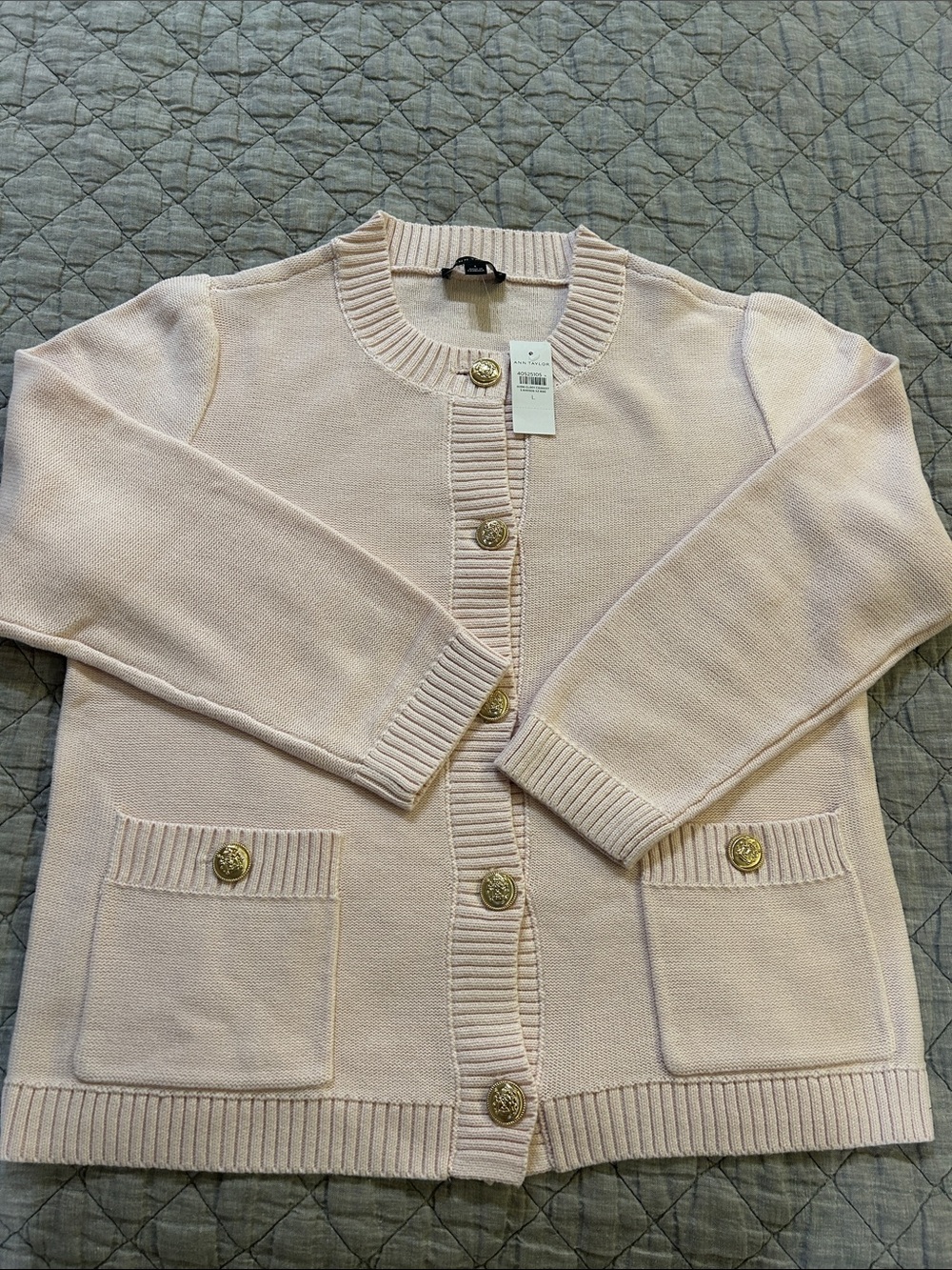 Pale pink cardigan